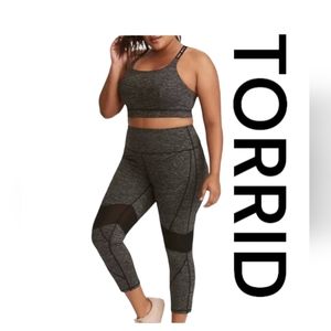 Torrid Women's Active Mesh Crop Leggings Set  Size 1 14-16